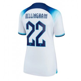 Damen Fußballbekleidung England Jude Bellingham #22 Heimtrikot WM 2022 Kurzarm